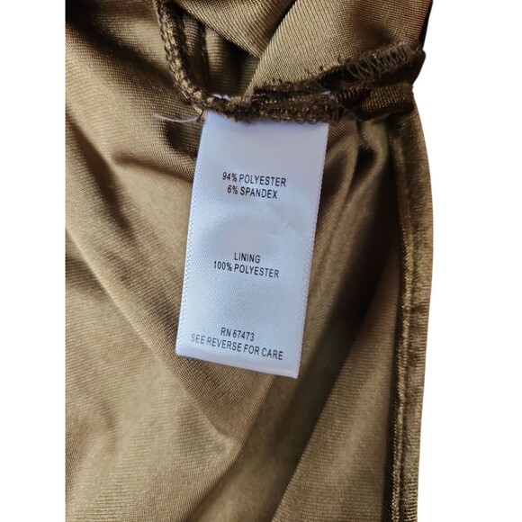 Just Taylor Midi Dress Womens Size 10 Dark Romantic Olive Velvet Whimsigoth Glam - Picture 7 of 9